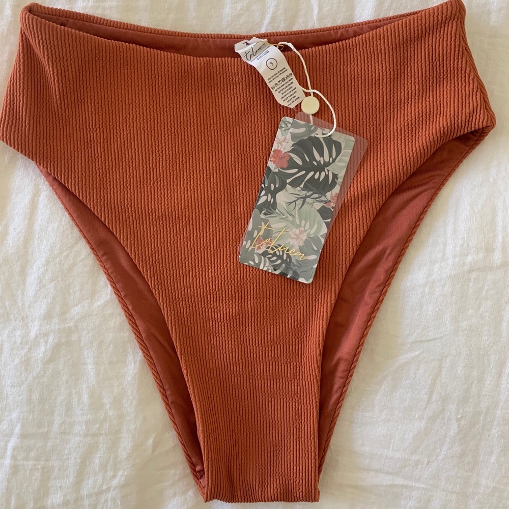 Toluca swim Cora bottoms in clay